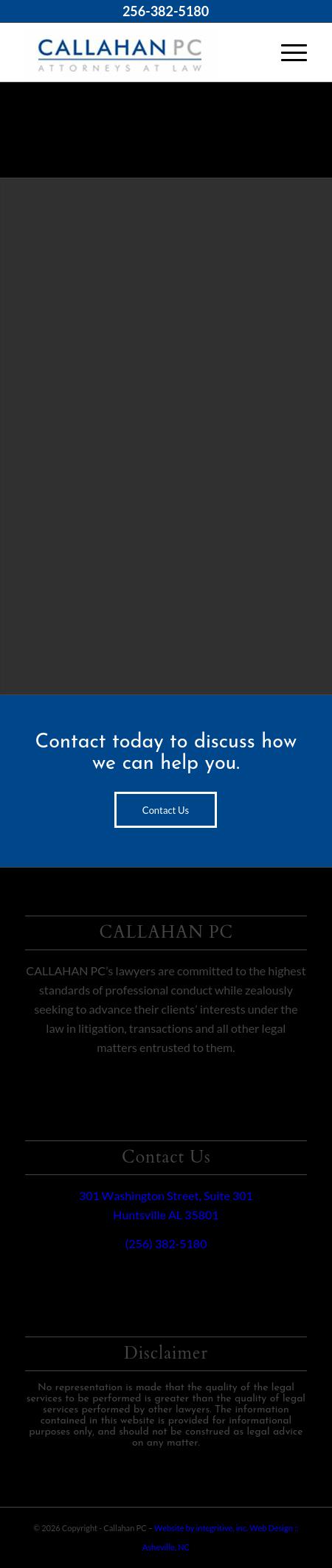 Callahan PC Attorneys At Law - Huntsville AL Lawyers
