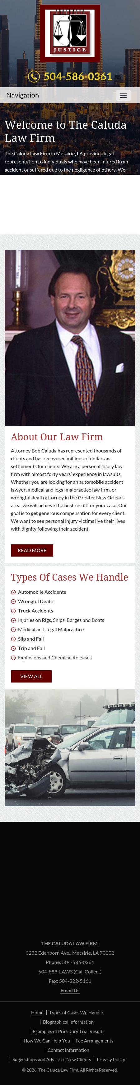 Caluda, Robert J - Metairie LA Lawyers