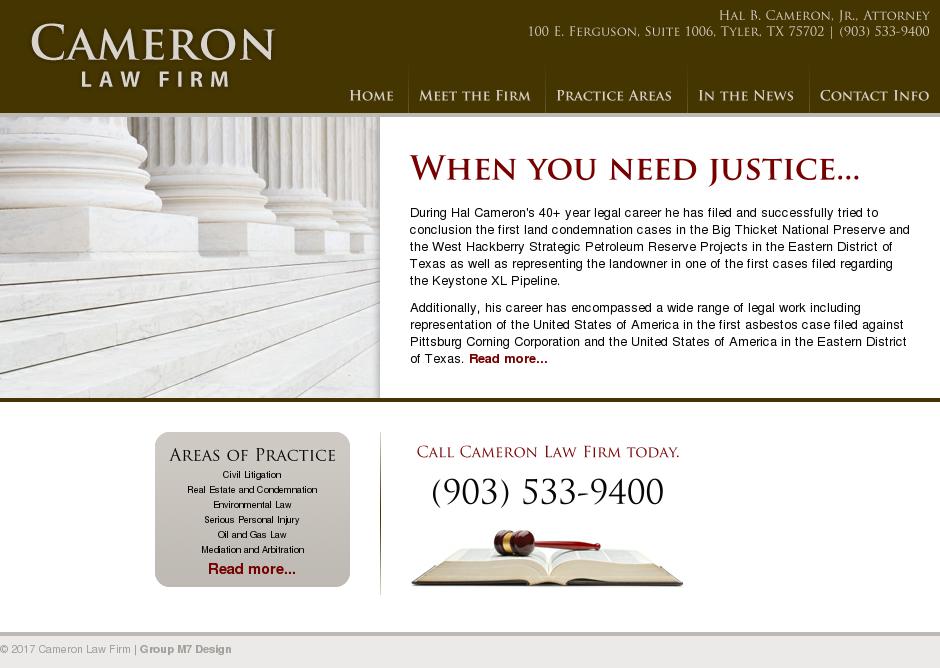 Cameron Hal B. Jr. - Tyler TX Lawyers