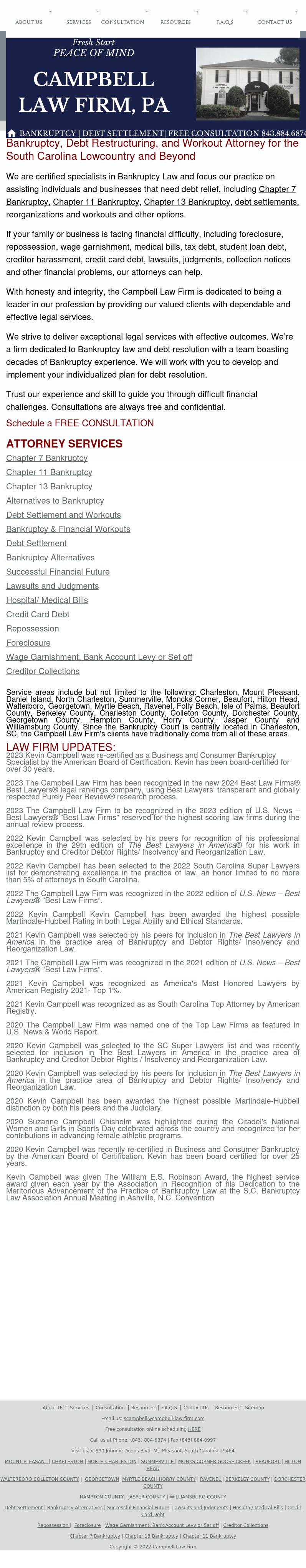 Campbell Law Firm - Mount Pleasant SC Lawyers