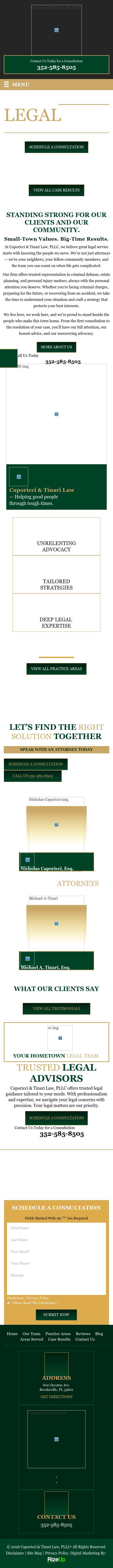 Caporicci & Tinari Law, PLLC - Brooksville FL Lawyers