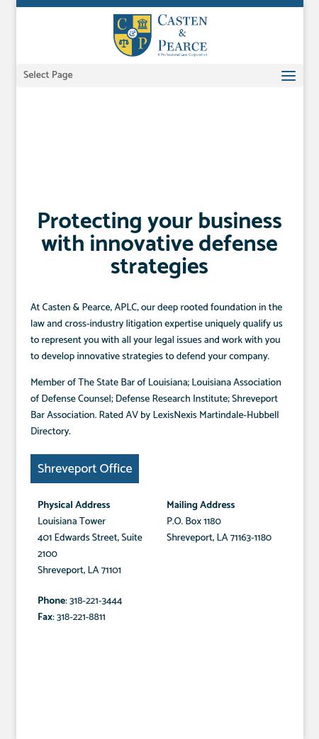 Casten & Pearce APLC - Shreveport LA Lawyers