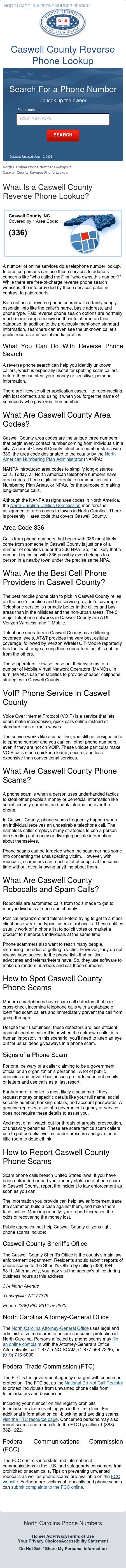 Caswell County Phone Number Lookup - Blanch NC Lawyers