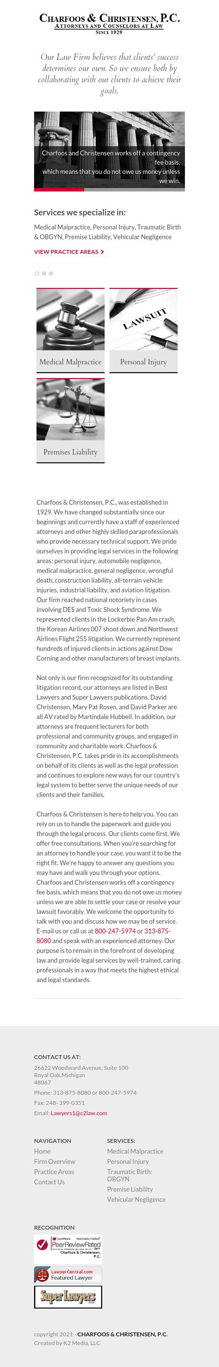 Charfoos & Christensen PC - Royal Oak MI Lawyers