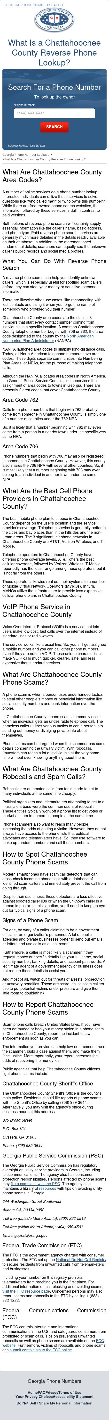 Chattahoochee County Reverse Phone Lookup - Cusseta GA Lawyers