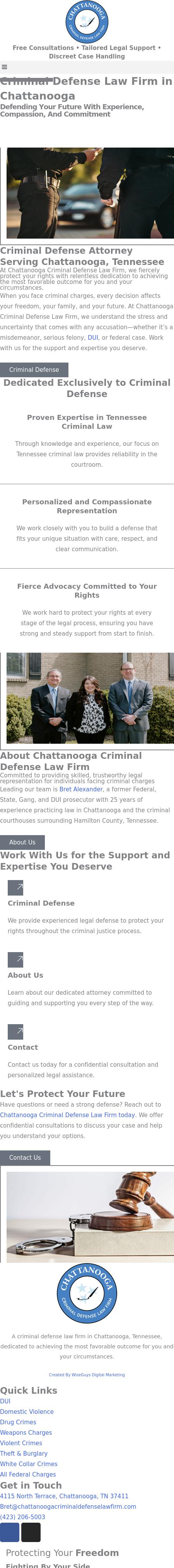 Chattanooga Criminal Defense Law Firm - Chattanooga TN Lawyers