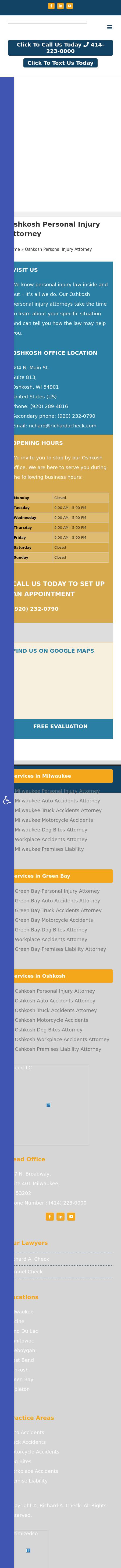 Check Law LLC- Oshkosh - Oshkosh WI Lawyers