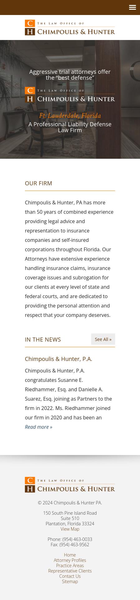 Chimpoulis, Hunter & Lynn PA - Davie FL Lawyers
