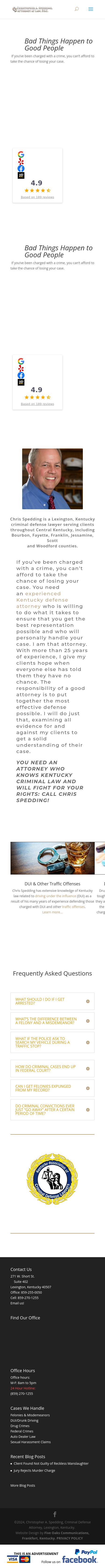Christopher A Spedding Attorney At Law PSC - Lexington KY Lawyers