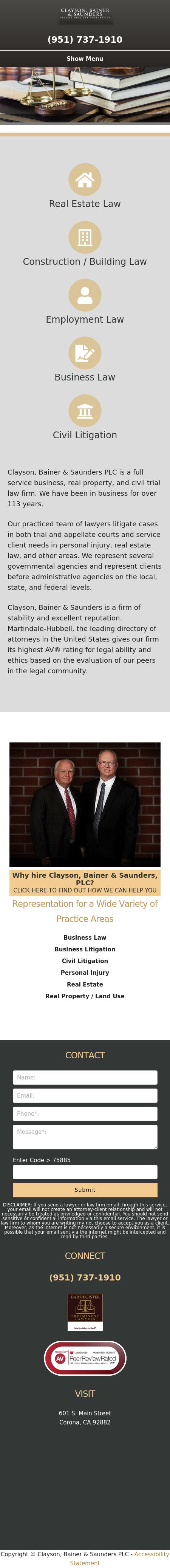 Clayson Mann Yaeger & Hansen A Professional Law Corporation - Corona CA Lawyers