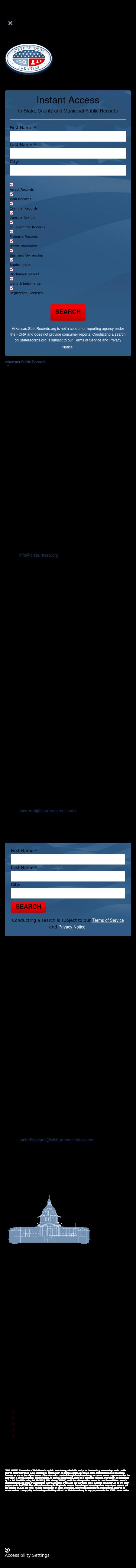Cleburne County Court Records - Heber Springs AR Lawyers