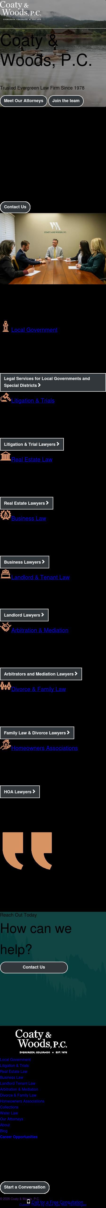 Coaty and Woods, P.C. - Evergreen CO Lawyers