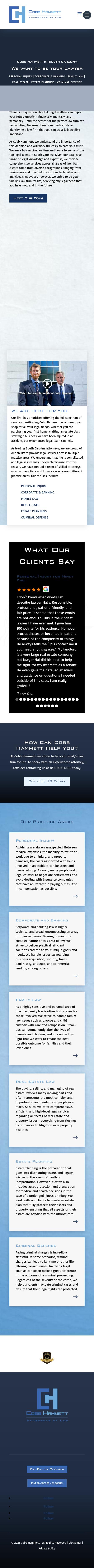 Cobb, Dill & Hammett, LLC - Mt. Pleasant SC Lawyers