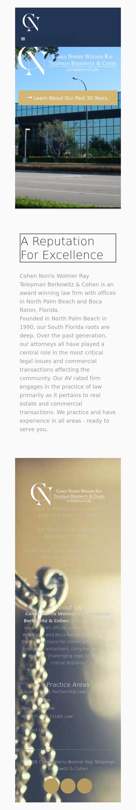 Cohen Norris Wolmer Ray Telepman & Cohen - North Palm Beach FL Lawyers