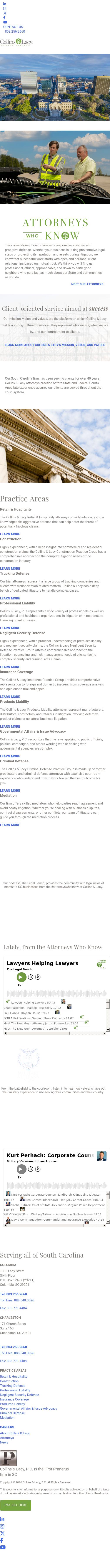 Collins and Lacy - Columbia SC Lawyers
