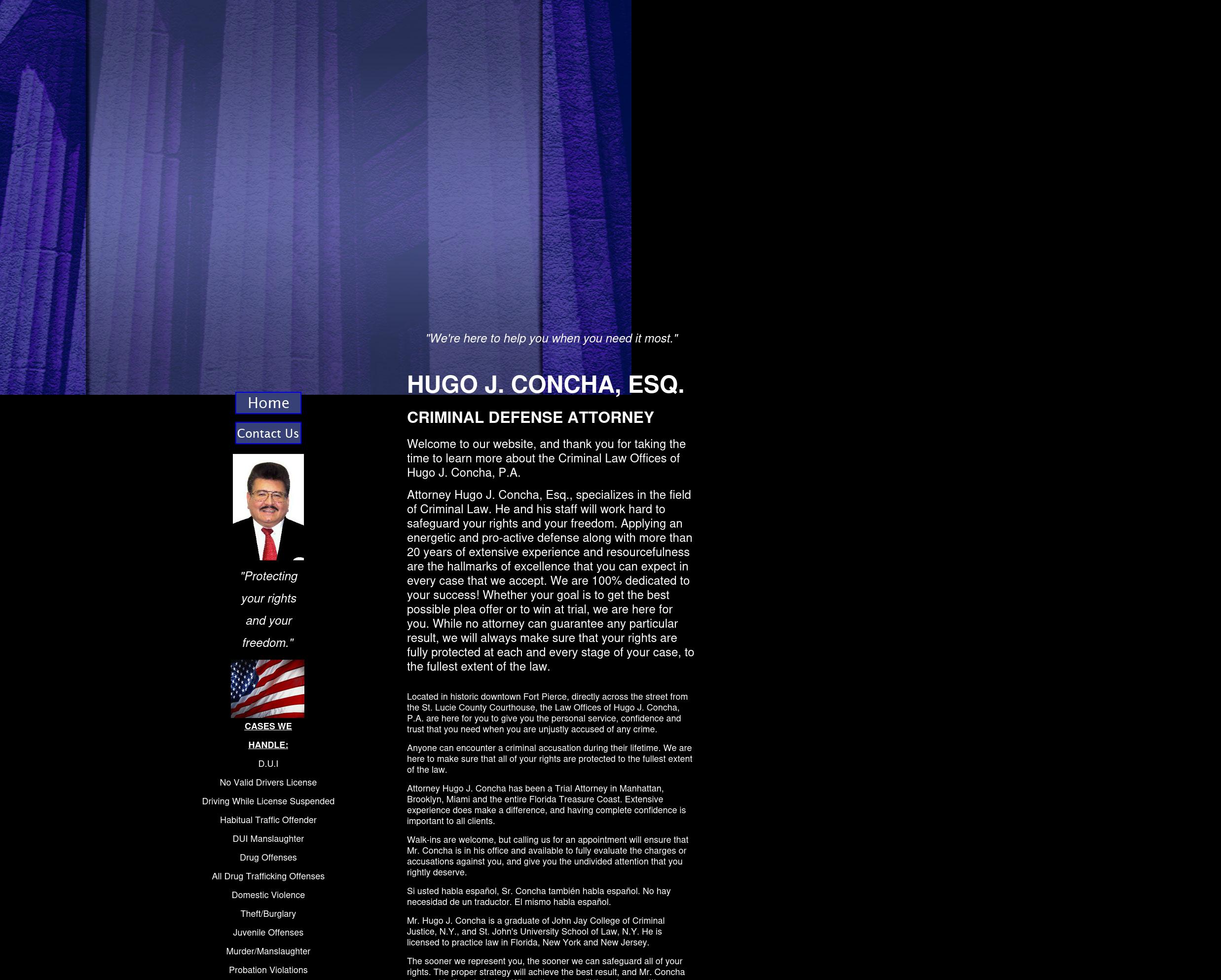 Concha, Hugo J - Fort Pierce FL Lawyers