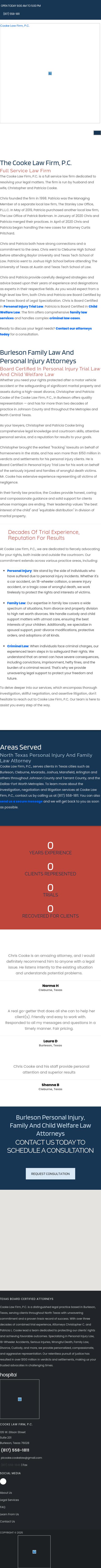 Cooke Law Firm, P.C. - Cleburne TX Lawyers