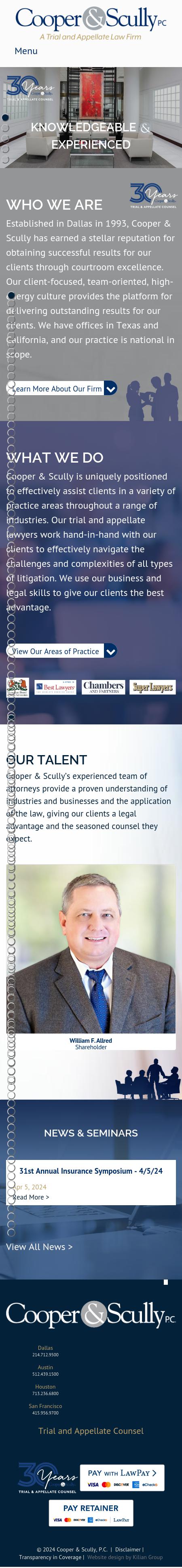 Cooper & Scully, P.C. - Dallas TX Lawyers