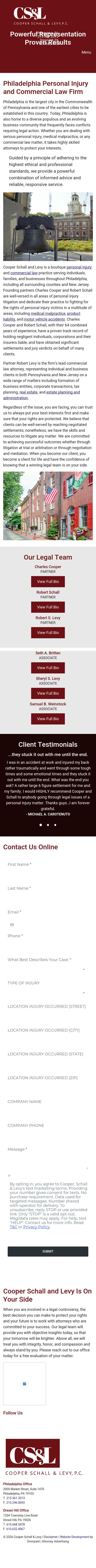 Cooper Schall & Levy -  PA Lawyers