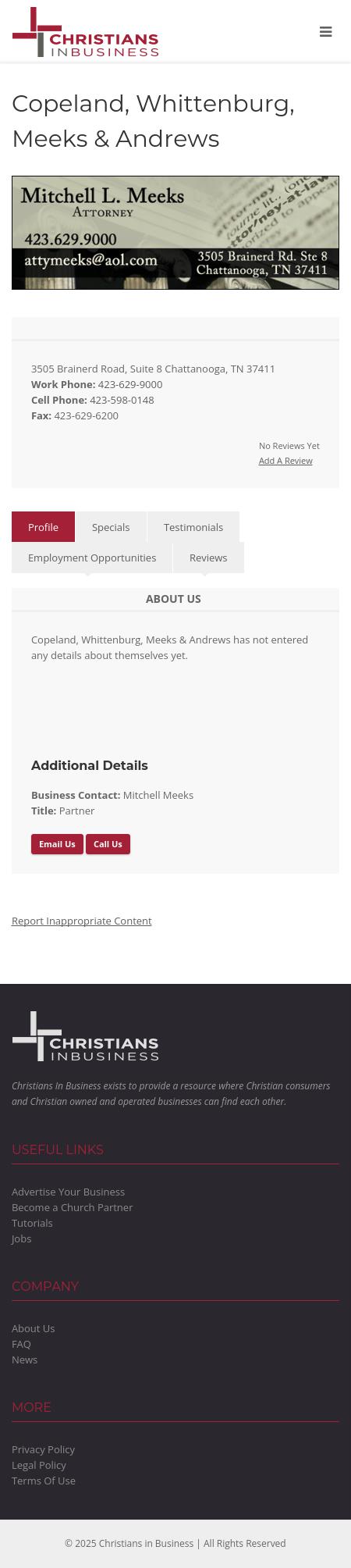Copeland Whittenburg & Meeks - Chattanooga TN Lawyers