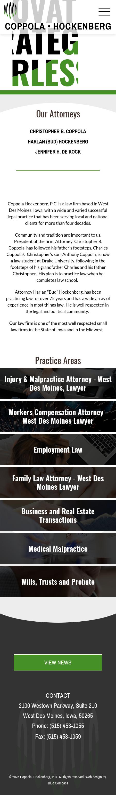 Coppola, McConville, Coppola, Hockenberg, & Scalise, P.C. - West Des Moines IA Lawyers