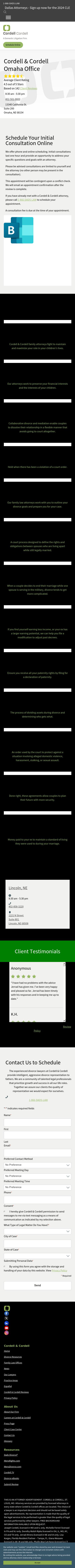 Cordell & Cordell - Divorce Attorney Office - Omaha NE Lawyers