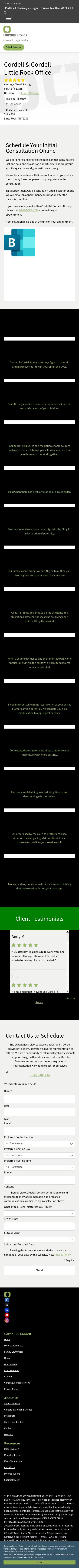 Cordell & Cordell - Divorce Attorney Office - Little Rock AR Lawyers