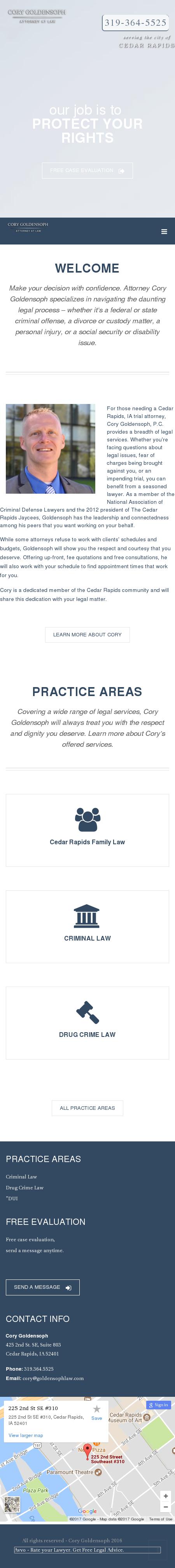 Cory Goldensoph. P.C. - Cedar Rapids IA Lawyers