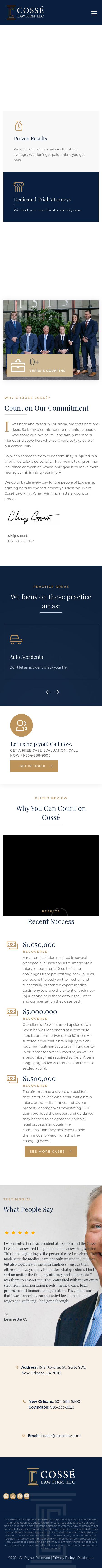 Cossé Law Firm, L.L.C - New Orleans LA  Lawyers