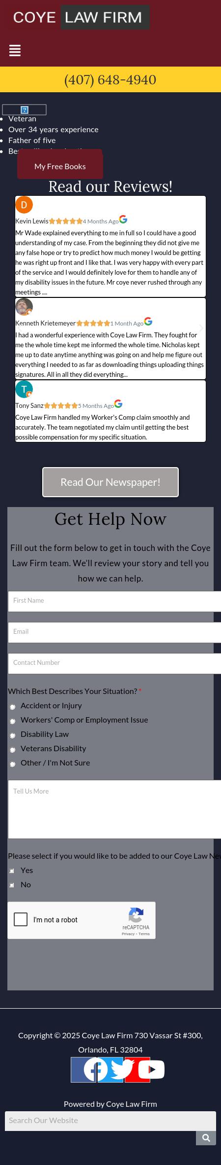 Coye Law Firm - Orlando FL Lawyers