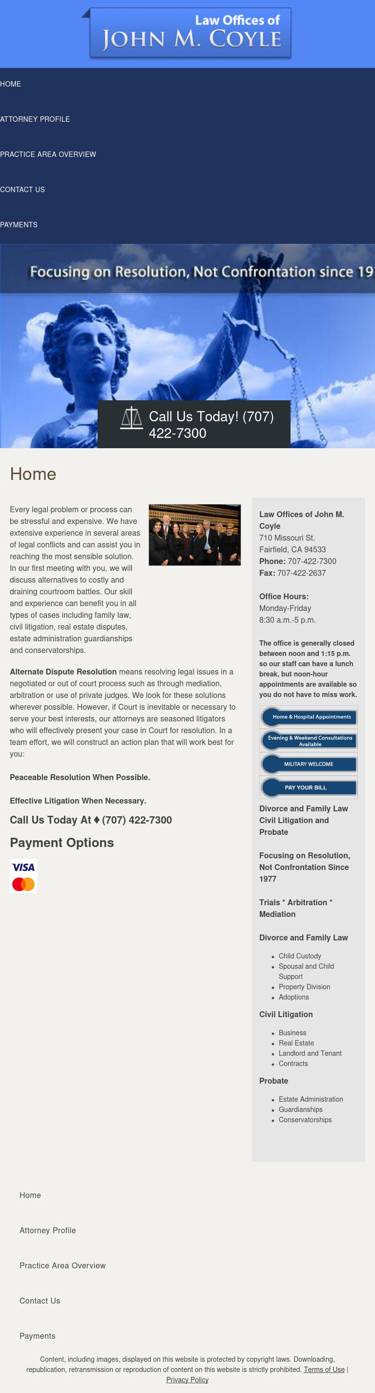 Coyle John M Law Office - Fairfield CA Lawyers