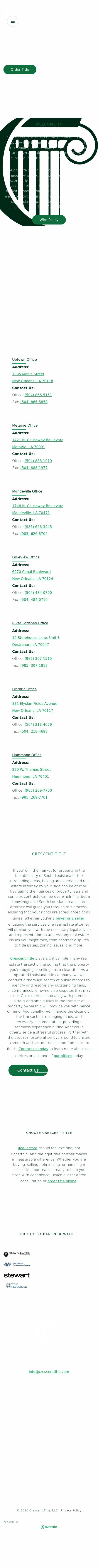 Crescent Title, LLC - Mandeville LA Lawyers