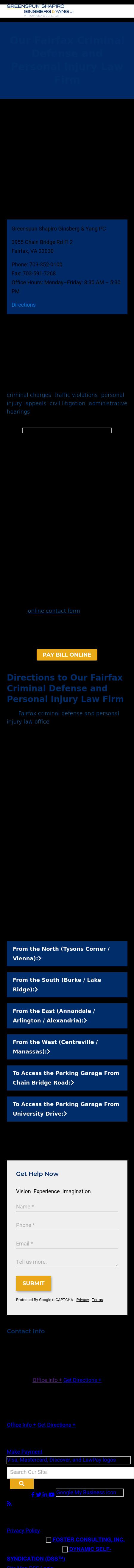 Greenspun Shapiro Ginsberg & Yang PC - Fairfax VA Lawyers