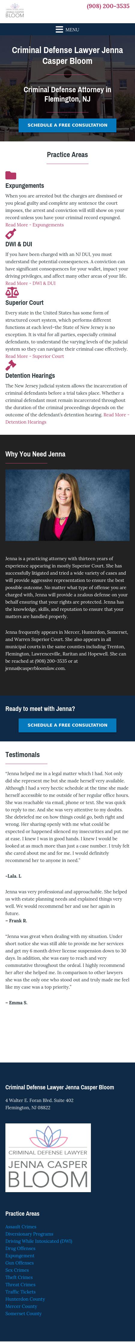 Criminal Defense Lawyer Jenna Casper Bloom - Flemington NJ Lawyers