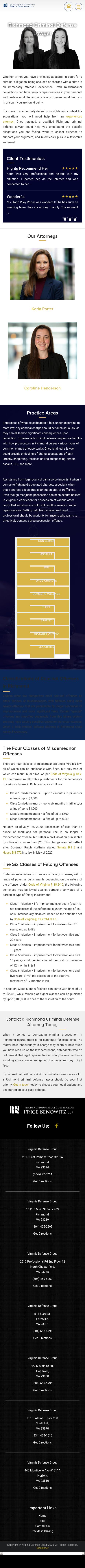 Virginia Defense Group - Richmond VA Lawyers