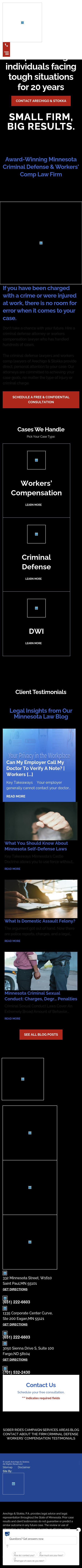 Arechigo & Stokka - Criminal Defense and Workers' Compensation Lawyers - Saint Paul MN Lawyers