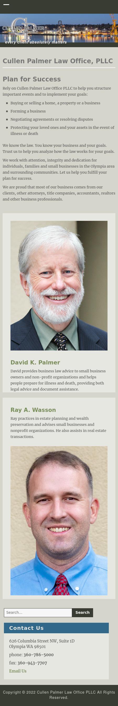 Cullen Palmer Law Office, L.L.P. - Olympia WA Lawyers