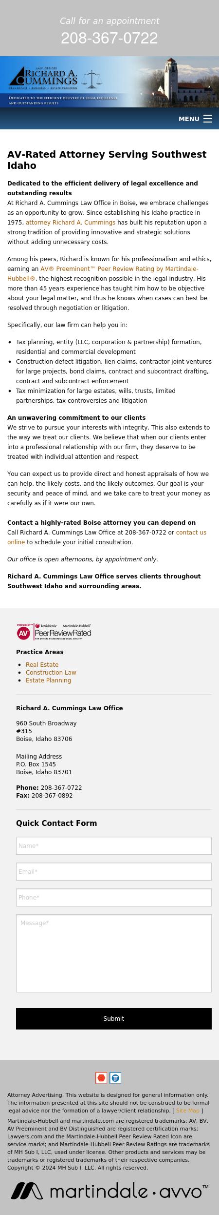 Cummings Richard A - Boise ID Lawyers