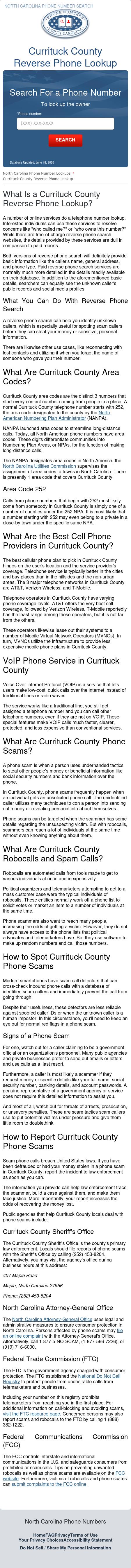 Currituck County Phone Number Lookup - Currituck NC Lawyers