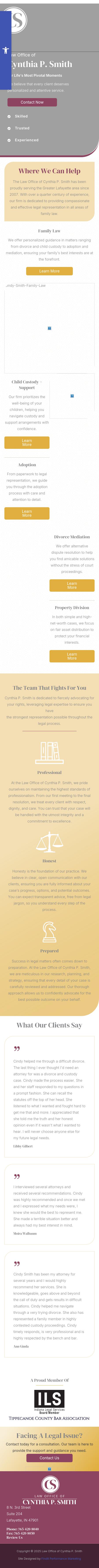 Cynthia P. Smith - Lafayette IN Lawyers