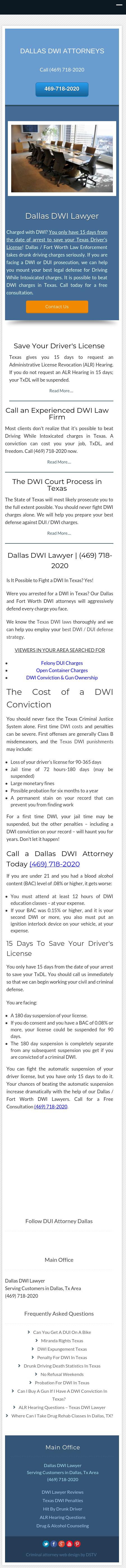 Dallas DWI Lawyer - Dallas TX Lawyers