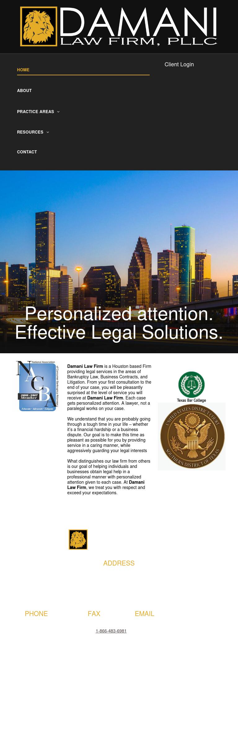 Damani Law Firm, PLLC - Houston TX Lawyers