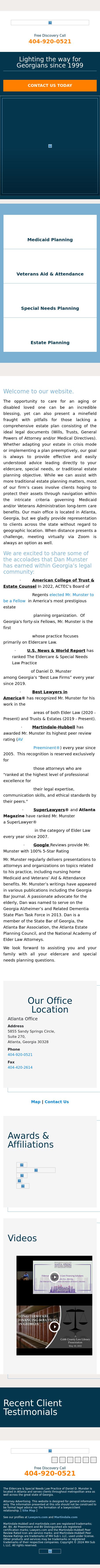 Daniel D. Munster, P.C. - Atlanta GA Lawyers