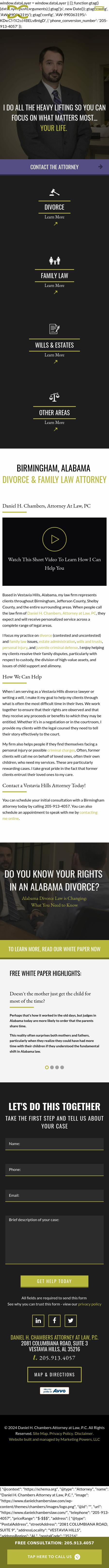 Daniel H. Chambers Attorney at Law, P.C. - Birmingham AL Lawyers