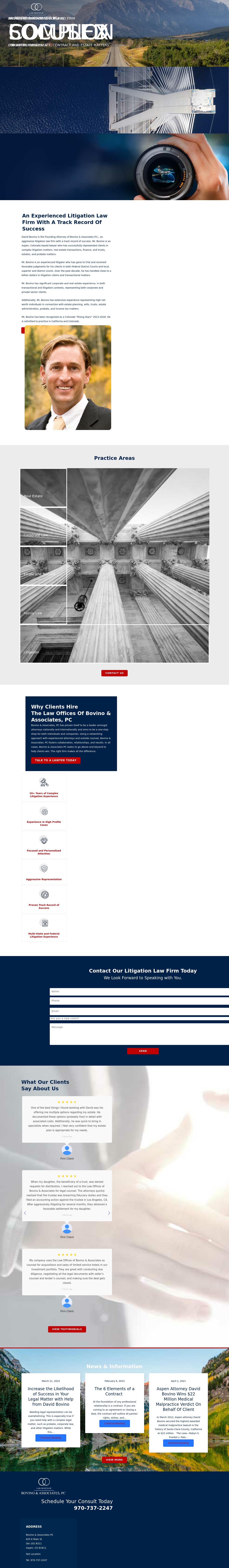 Bovino & Associates PC - Aspen CO Lawyers