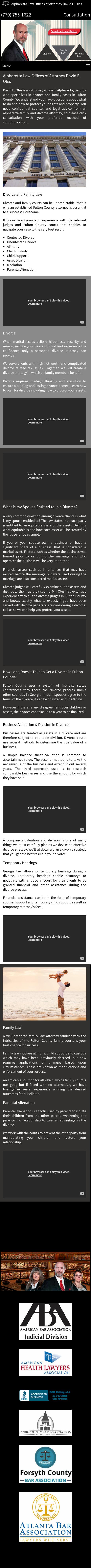 Law Offices of David E Oles, LLC dba Oles Law Group - Alpharetta Attorney at Law - Alpharetta GA Lawyers