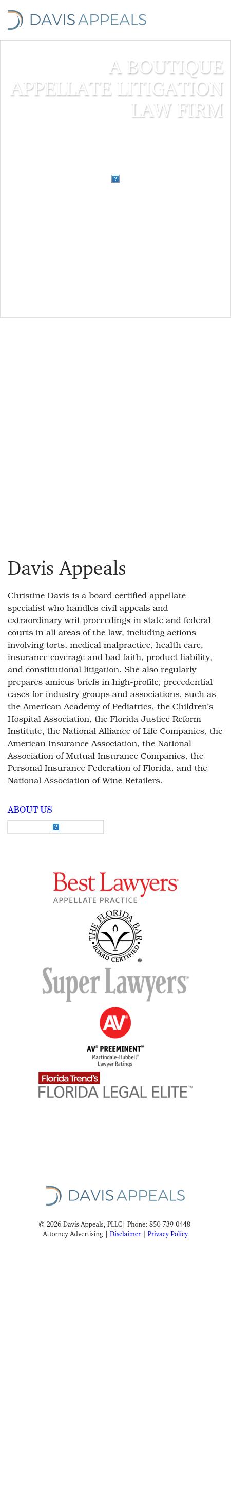 Davis Appeals - Tallahassee FL Lawyers