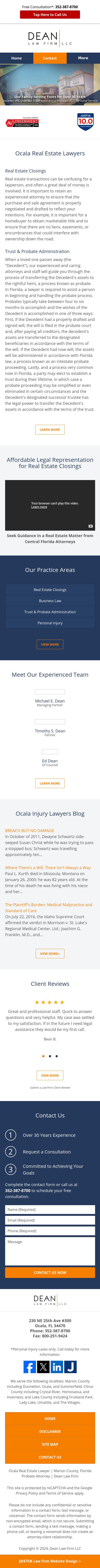 Dean Law Firm, LLC - Ocala FL Lawyers