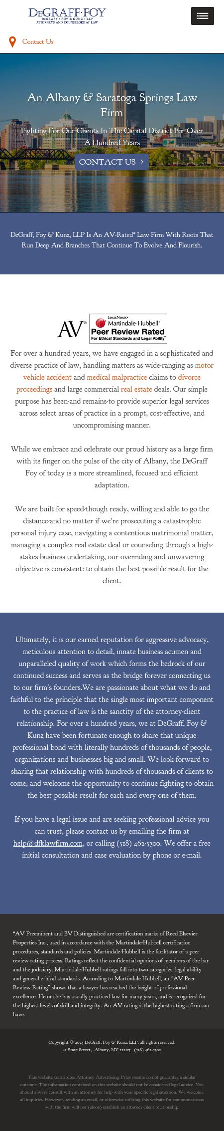 DeGraff, Foy & Kunz, LLP - Albany NY Lawyers