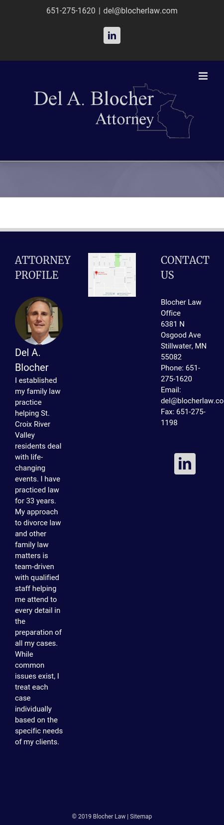 Del A. Blocher, Attorney - Stillwater MN Lawyers